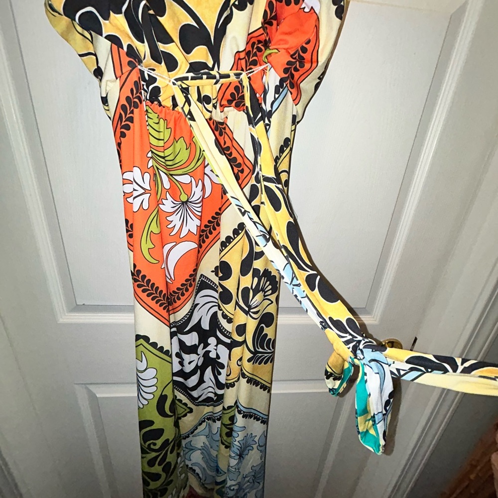 Colorful Floral Maxi Dress - Picture 2 of 8